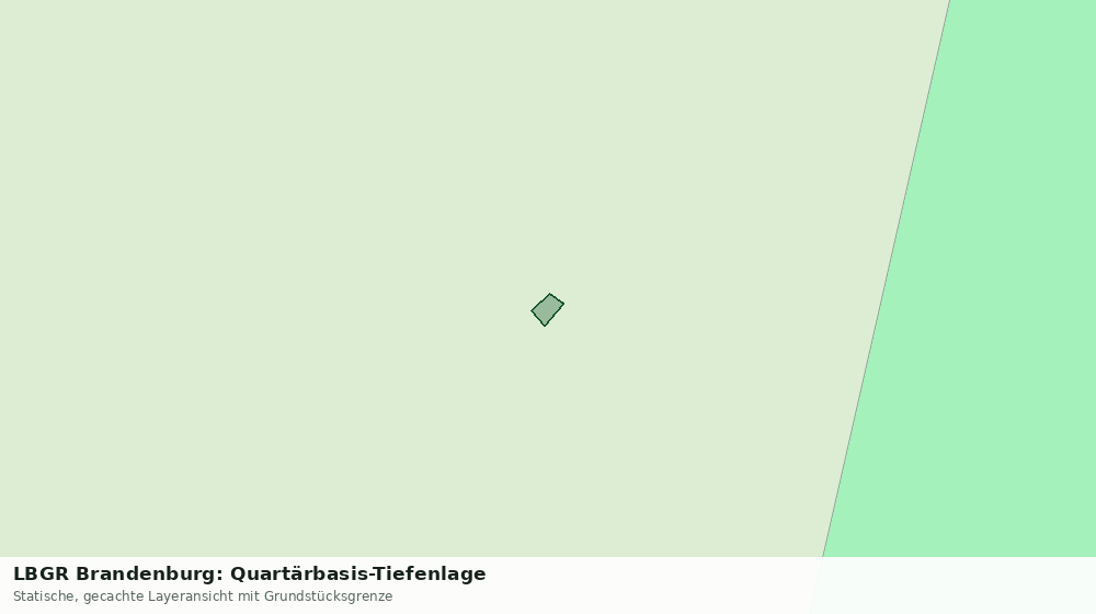Statische Kartenansicht: LBGR Brandenburg: Quartärbasis-Tiefenlage