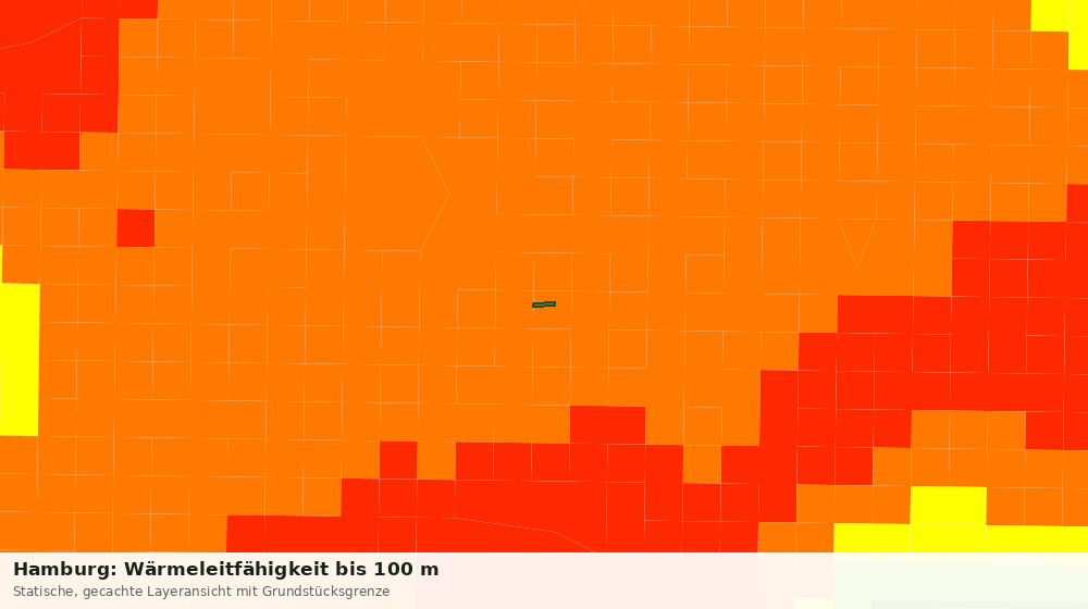Statische Kartenansicht: Hamburg: Wärmeleitfähigkeit bis 100 m