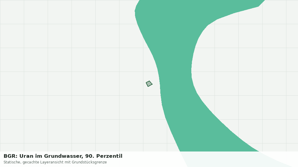 Statische Kartenansicht: BGR: Uran im Grundwasser, 90. Perzentil