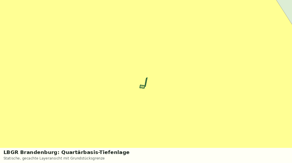Statische Kartenansicht: LBGR Brandenburg: Quartärbasis-Tiefenlage