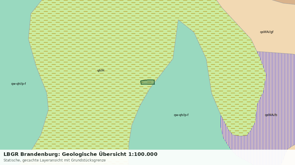 Statische Kartenansicht: LBGR Brandenburg: Geologische Übersicht 1:100.000