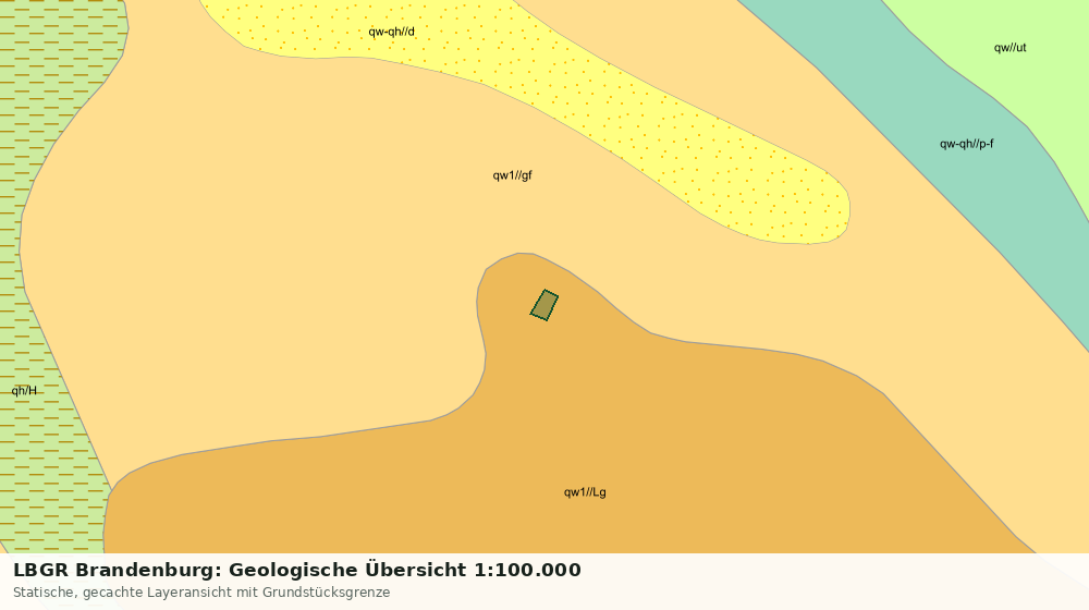 Statische Kartenansicht: LBGR Brandenburg: Geologische Übersicht 1:100.000