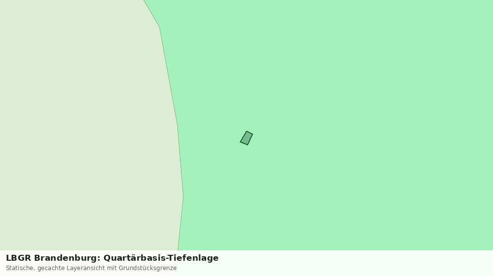 Statische Kartenansicht: LBGR Brandenburg: Quartärbasis-Tiefenlage