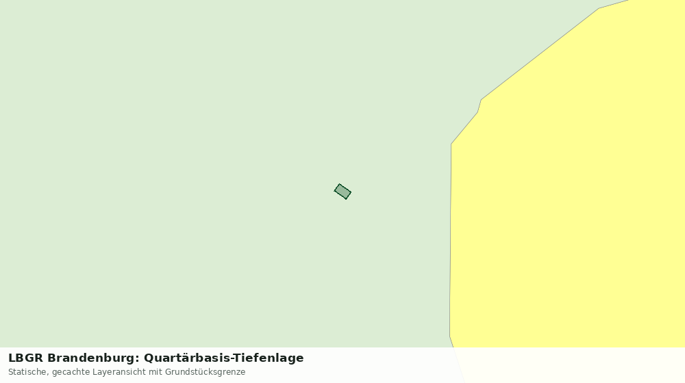 Statische Kartenansicht: LBGR Brandenburg: Quartärbasis-Tiefenlage