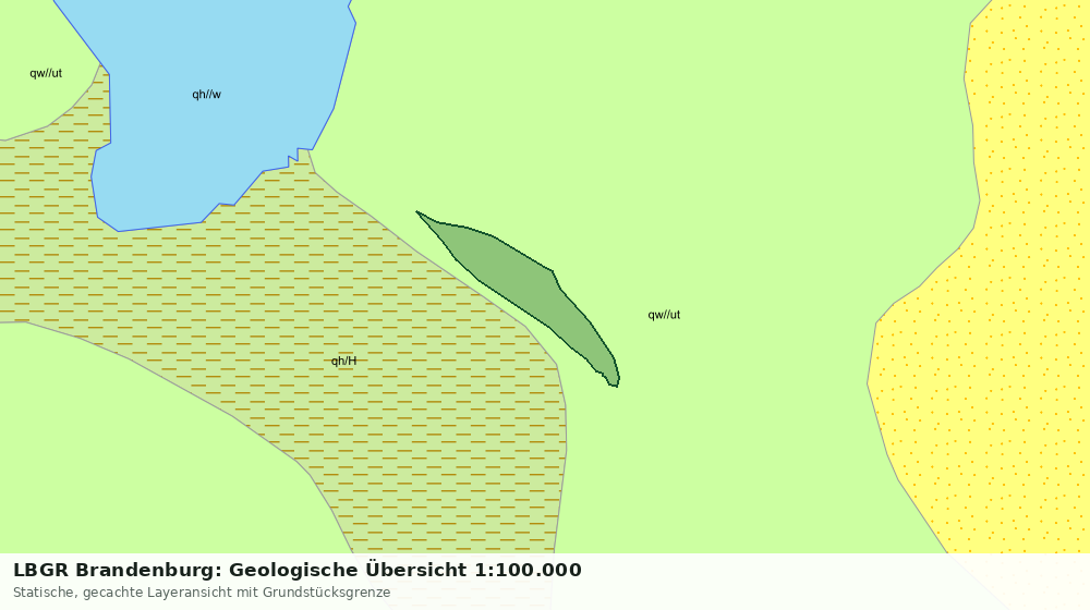 Statische Kartenansicht: LBGR Brandenburg: Geologische Übersicht 1:100.000