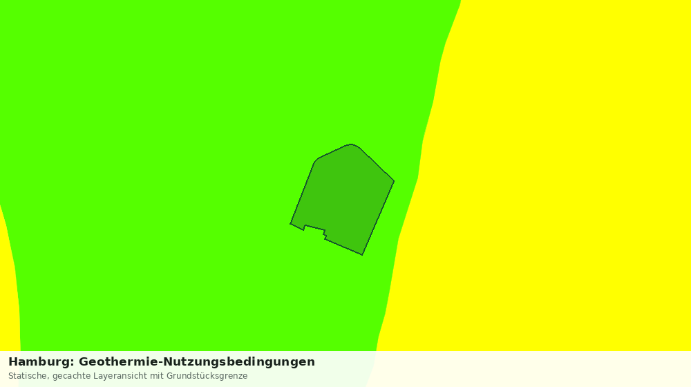 Statische Kartenansicht: Hamburg: Geothermie-Nutzungsbedingungen