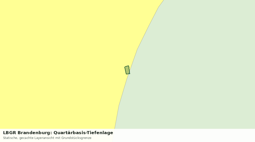 Statische Kartenansicht: LBGR Brandenburg: Quartärbasis-Tiefenlage