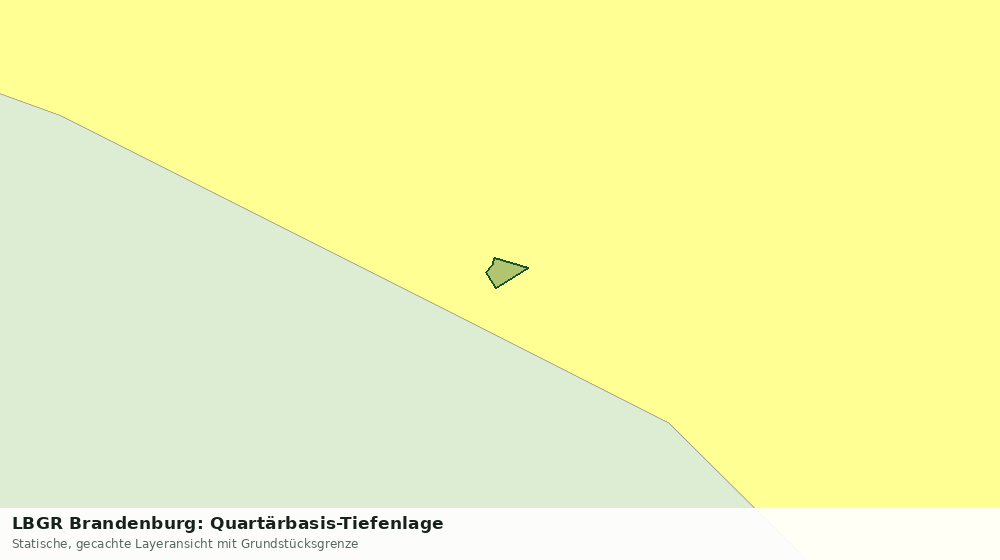 Statische Kartenansicht: LBGR Brandenburg: Quartärbasis-Tiefenlage