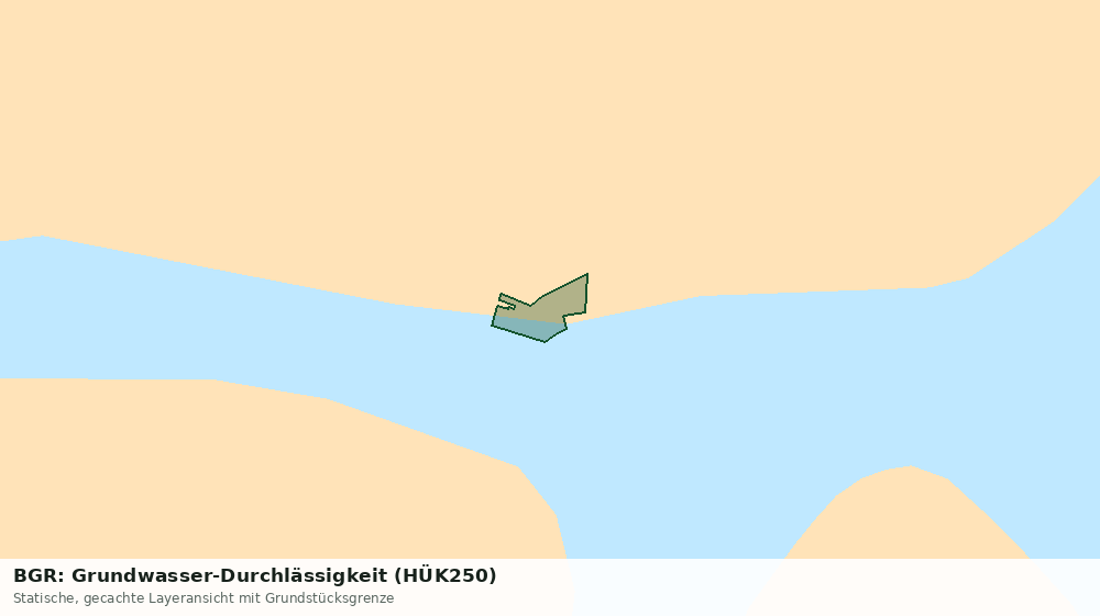 Statische Kartenansicht: BGR: Grundwasser-Durchlässigkeit (HÜK250)