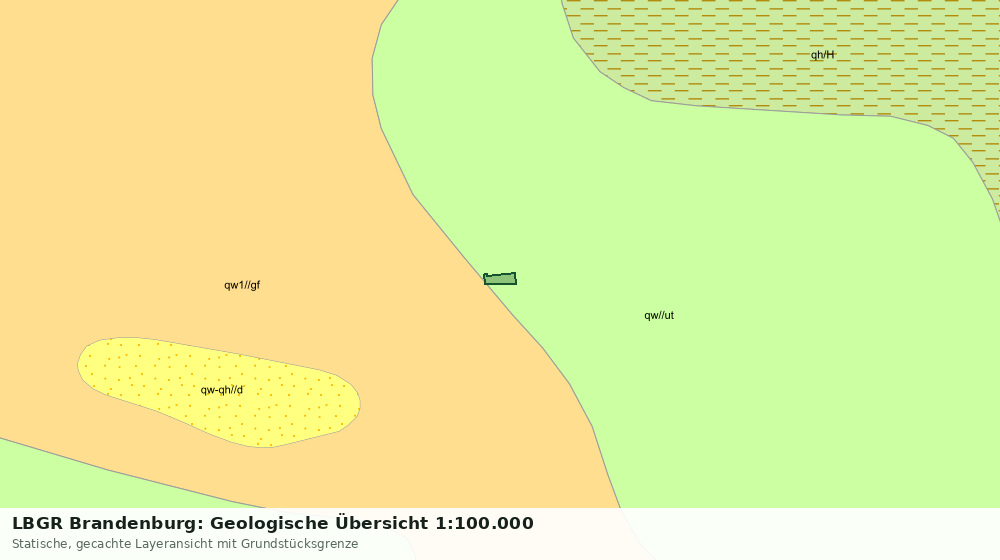 Statische Kartenansicht: LBGR Brandenburg: Geologische Übersicht 1:100.000