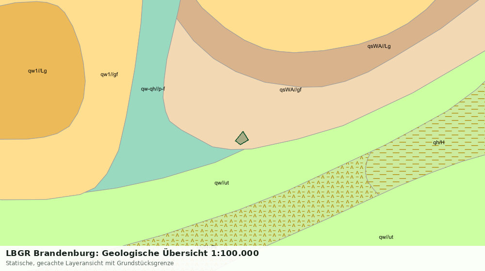 Statische Kartenansicht: LBGR Brandenburg: Geologische Übersicht 1:100.000