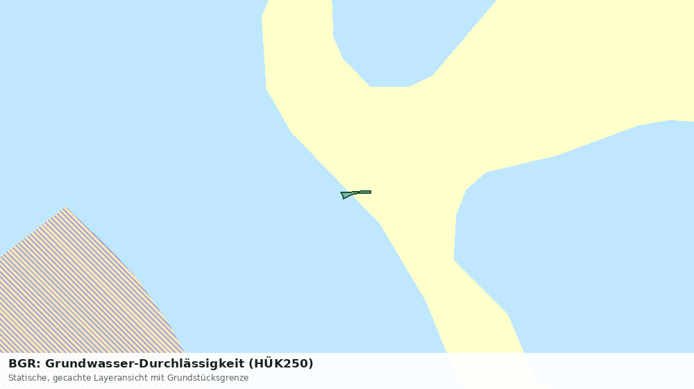 Statische Kartenansicht: BGR: Grundwasser-Durchlässigkeit (HÜK250)