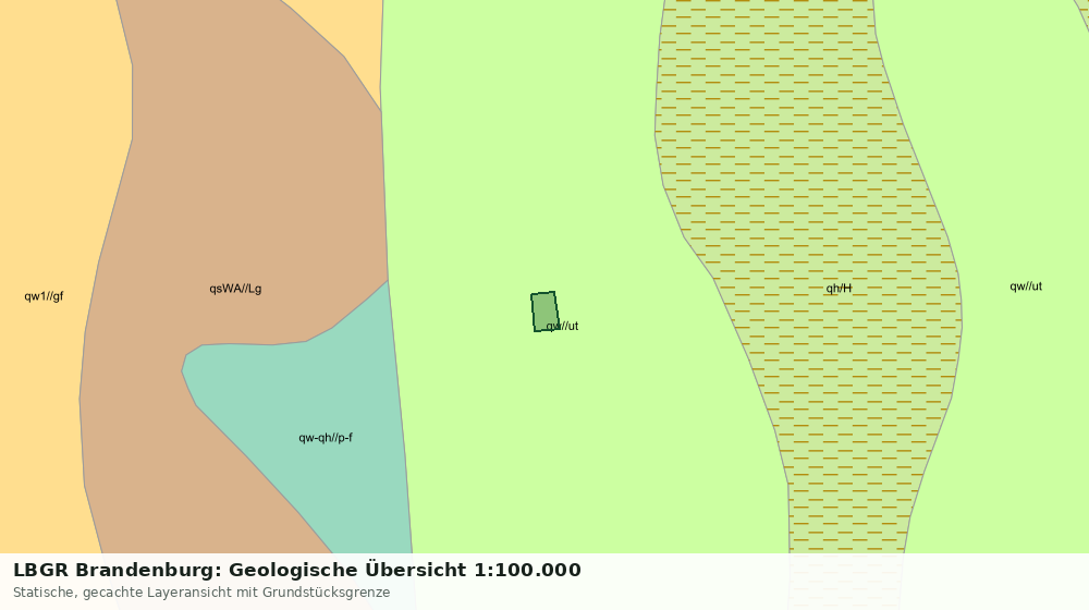 Statische Kartenansicht: LBGR Brandenburg: Geologische Übersicht 1:100.000