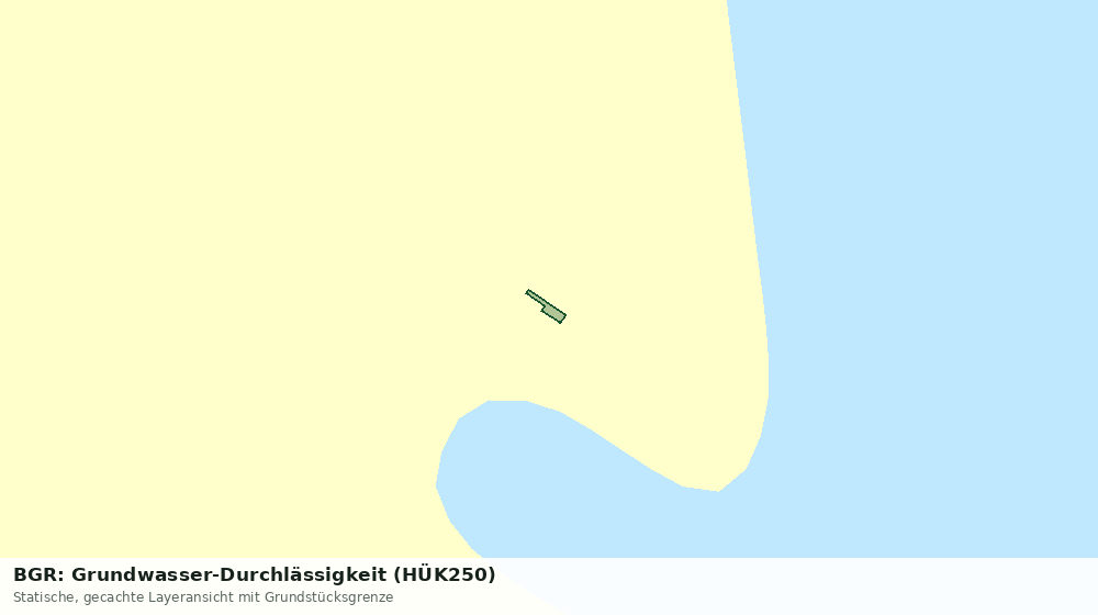 Statische Kartenansicht: BGR: Grundwasser-Durchlässigkeit (HÜK250)
