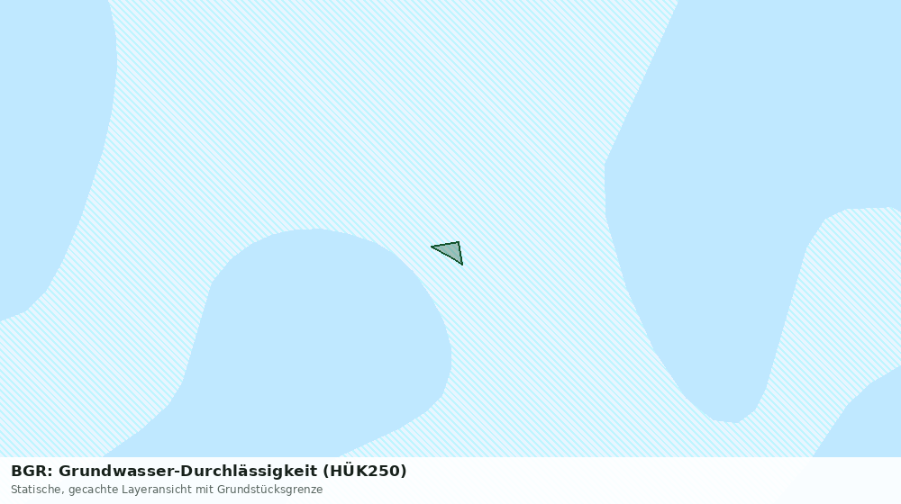 Statische Kartenansicht: BGR: Grundwasser-Durchlässigkeit (HÜK250)