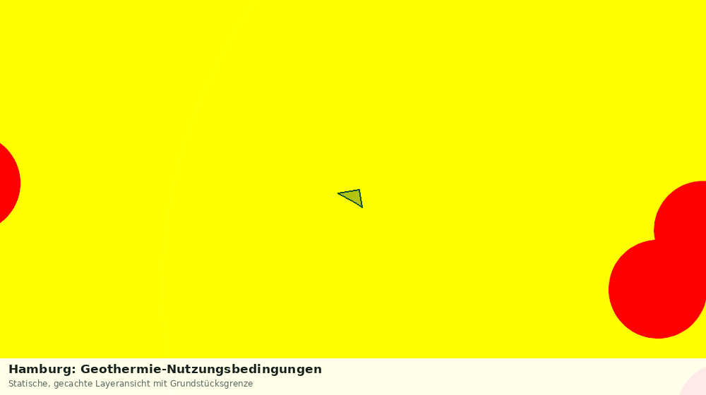 Statische Kartenansicht: Hamburg: Geothermie-Nutzungsbedingungen