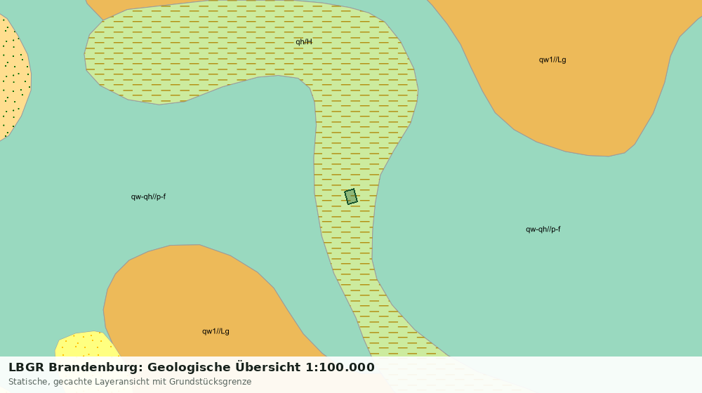 Statische Kartenansicht: LBGR Brandenburg: Geologische Übersicht 1:100.000