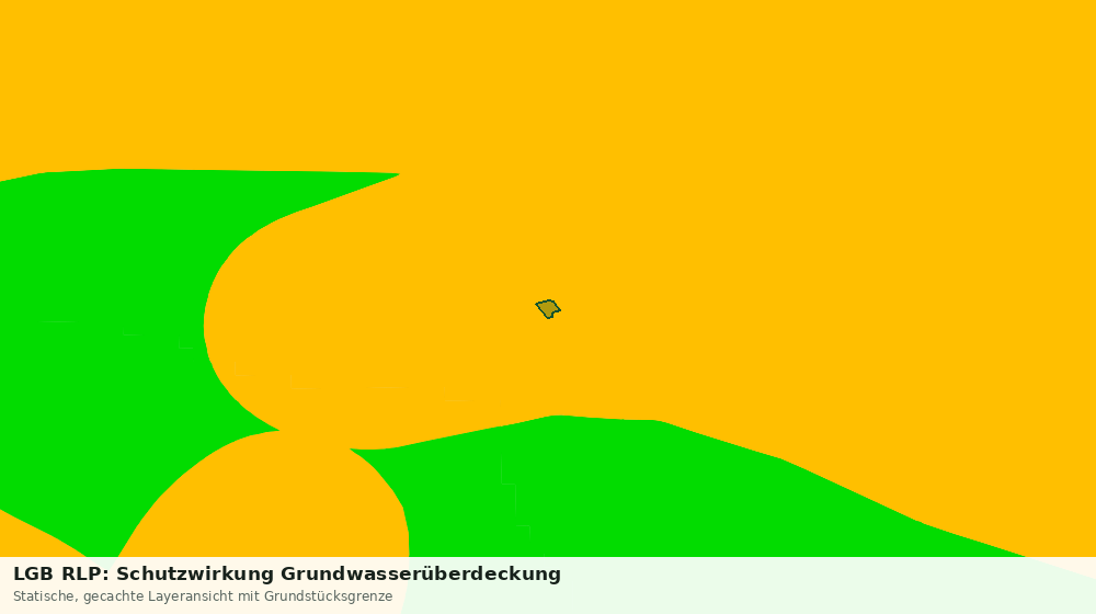 Statische Kartenansicht: LGB RLP: Schutzwirkung Grundwasserüberdeckung