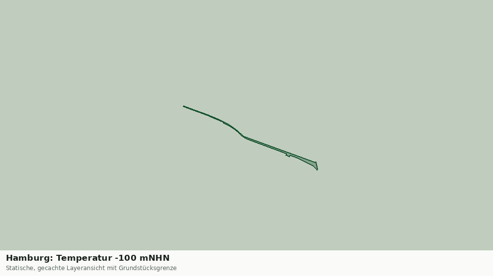 Statische Kartenansicht: Hamburg: Temperatur -100 mNHN