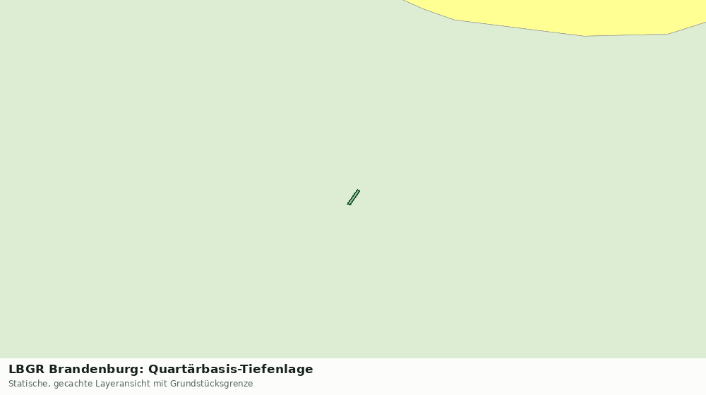 Statische Kartenansicht: LBGR Brandenburg: Quartärbasis-Tiefenlage