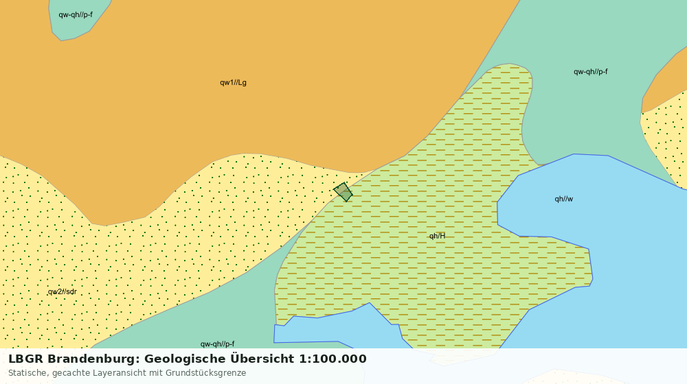 Statische Kartenansicht: LBGR Brandenburg: Geologische Übersicht 1:100.000