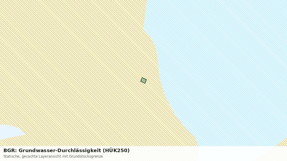 Statische Kartenansicht: BGR: Grundwasser-Durchlässigkeit (HÜK250)