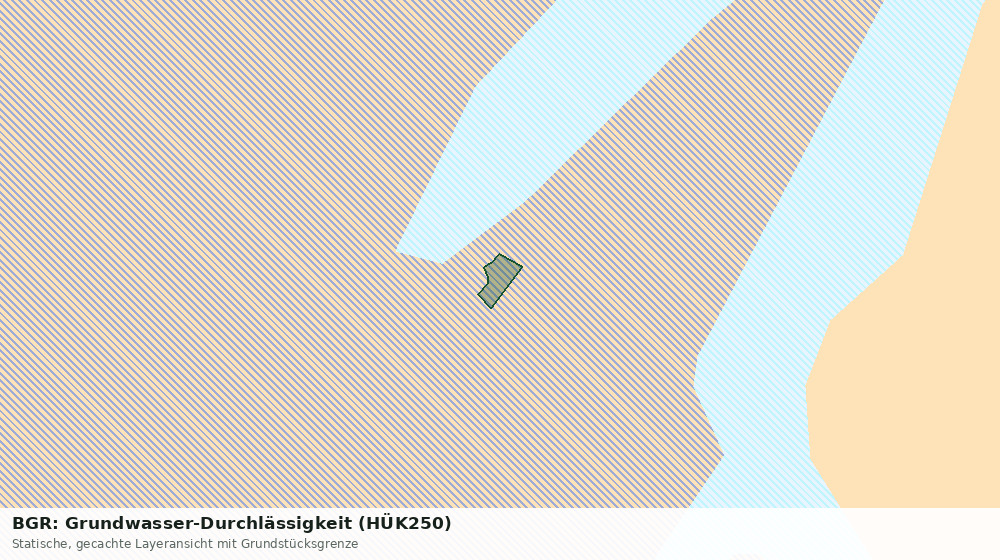 Statische Kartenansicht: BGR: Grundwasser-Durchlässigkeit (HÜK250)