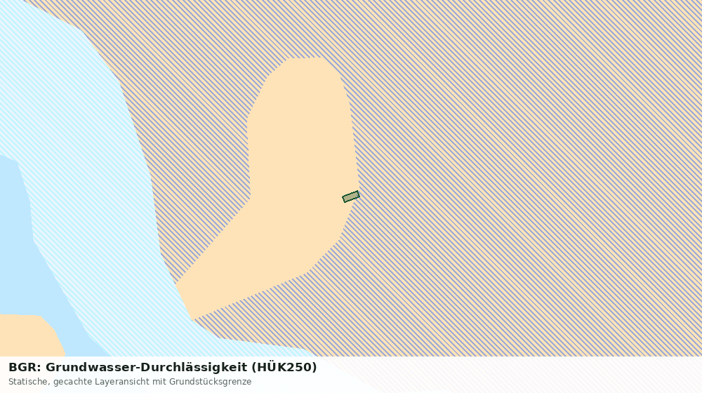 Statische Kartenansicht: BGR: Grundwasser-Durchlässigkeit (HÜK250)