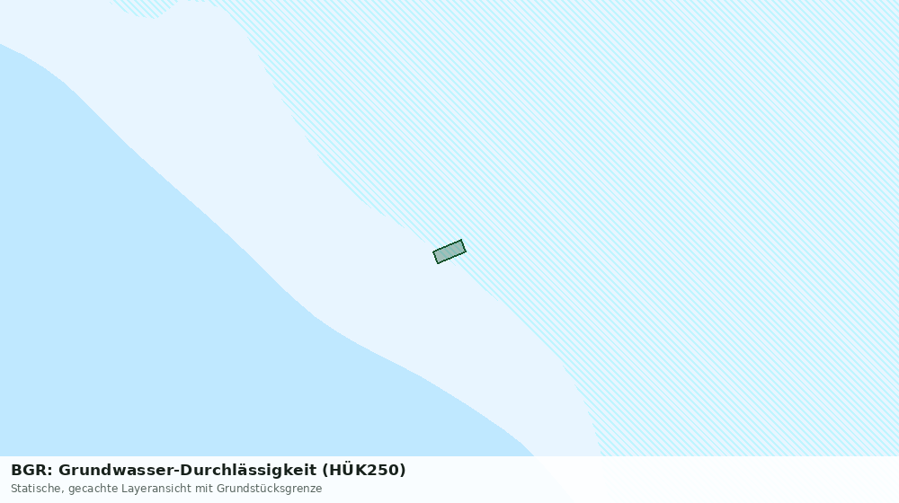 Statische Kartenansicht: BGR: Grundwasser-Durchlässigkeit (HÜK250)