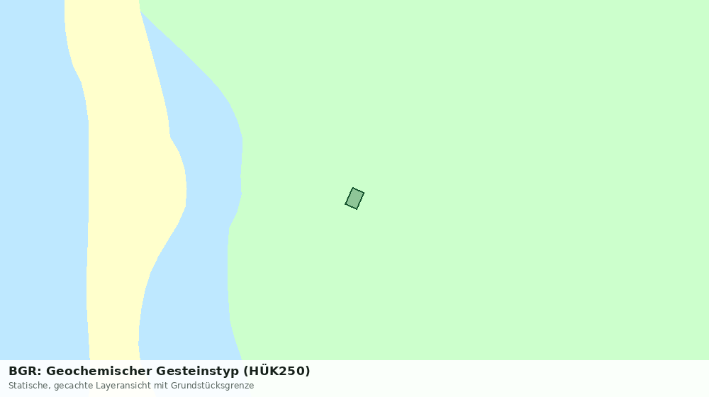 Statische Kartenansicht: BGR: Geochemischer Gesteinstyp (HÜK250)