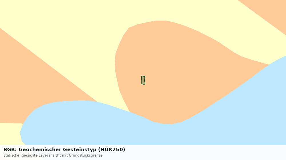 Statische Kartenansicht: BGR: Geochemischer Gesteinstyp (HÜK250)