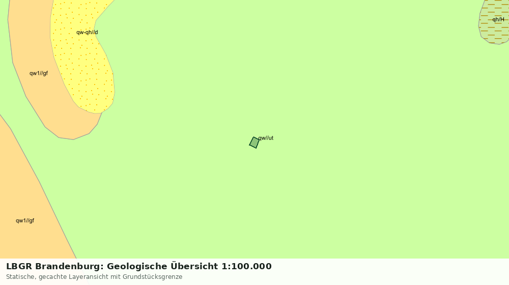 Statische Kartenansicht: LBGR Brandenburg: Geologische Übersicht 1:100.000