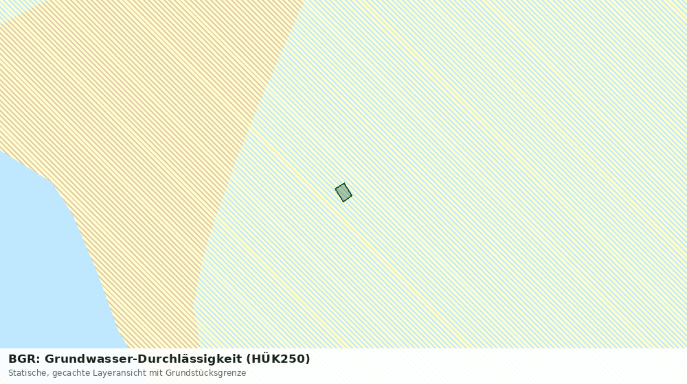 Statische Kartenansicht: BGR: Grundwasser-Durchlässigkeit (HÜK250)