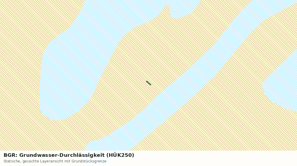 Statische Kartenansicht: BGR: Grundwasser-Durchlässigkeit (HÜK250)