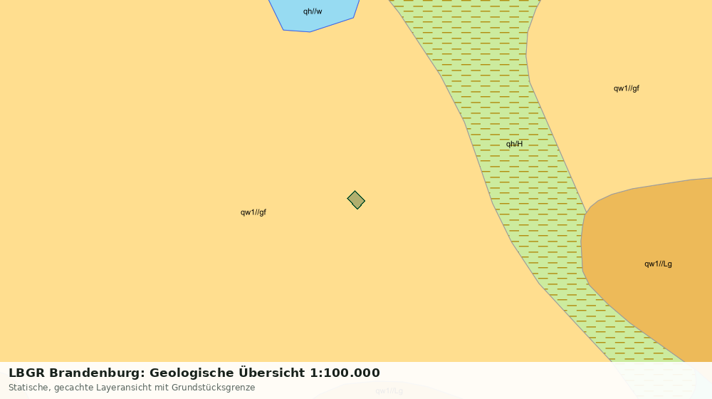 Statische Kartenansicht: LBGR Brandenburg: Geologische Übersicht 1:100.000