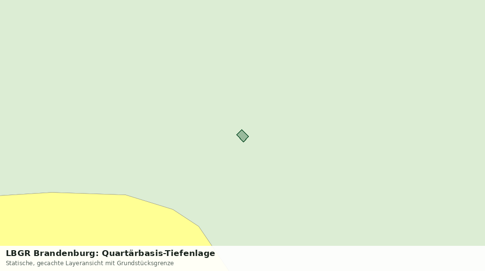 Statische Kartenansicht: LBGR Brandenburg: Quartärbasis-Tiefenlage
