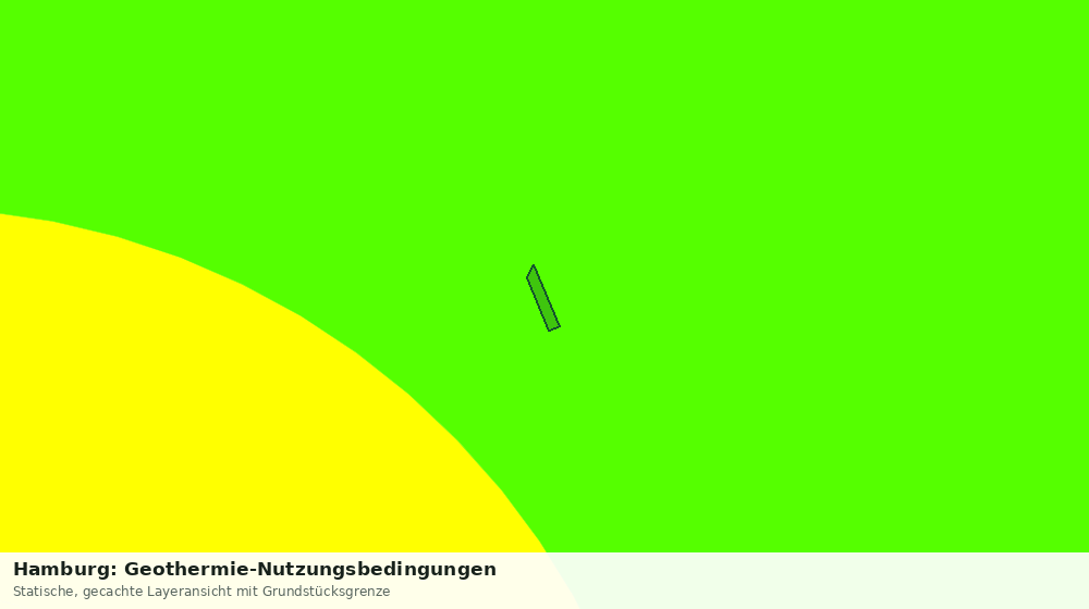 Statische Kartenansicht: Hamburg: Geothermie-Nutzungsbedingungen