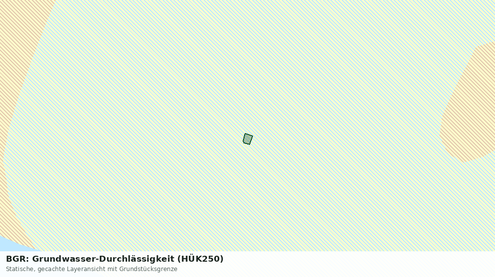 Statische Kartenansicht: BGR: Grundwasser-Durchlässigkeit (HÜK250)
