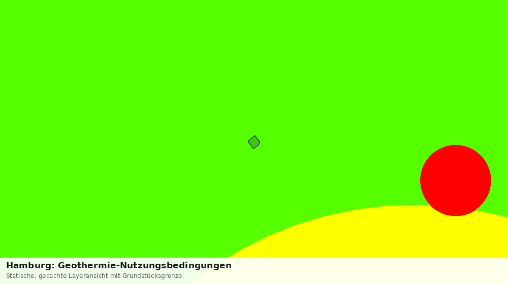 Statische Kartenansicht: Hamburg: Geothermie-Nutzungsbedingungen