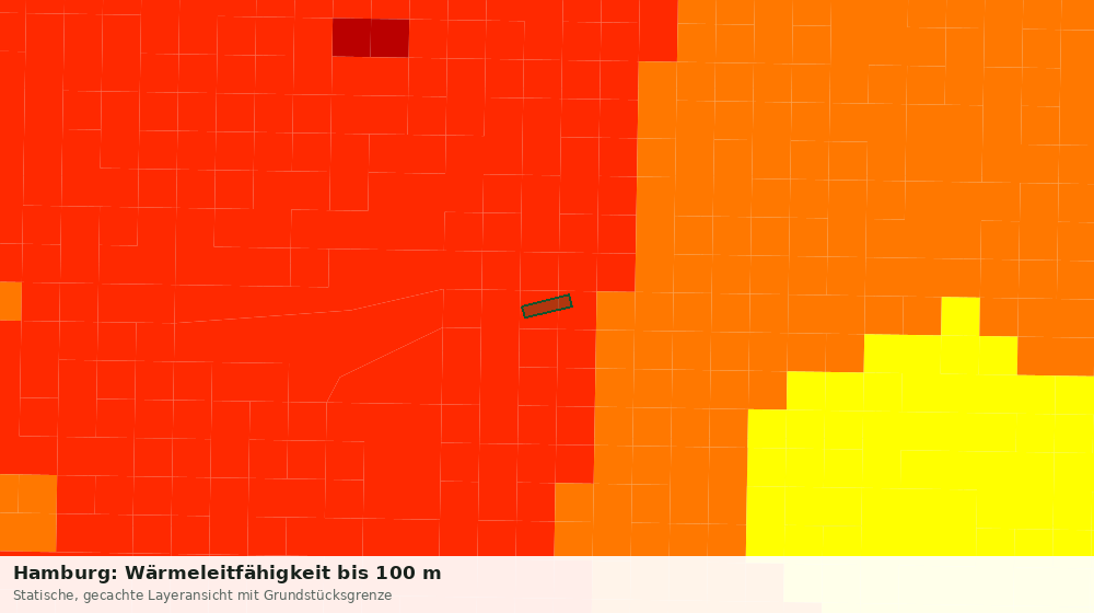 Statische Kartenansicht: Hamburg: Wärmeleitfähigkeit bis 100 m