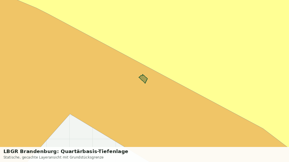 Statische Kartenansicht: LBGR Brandenburg: Quartärbasis-Tiefenlage