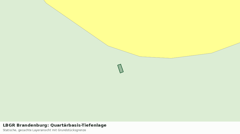 Statische Kartenansicht: LBGR Brandenburg: Quartärbasis-Tiefenlage