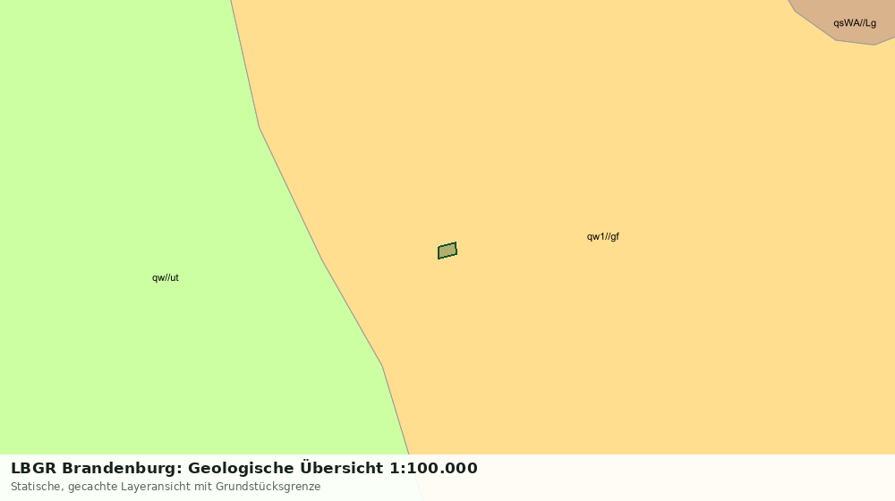 Statische Kartenansicht: LBGR Brandenburg: Geologische Übersicht 1:100.000