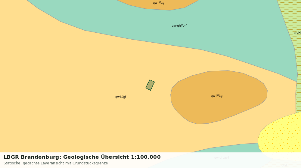 Statische Kartenansicht: LBGR Brandenburg: Geologische Übersicht 1:100.000