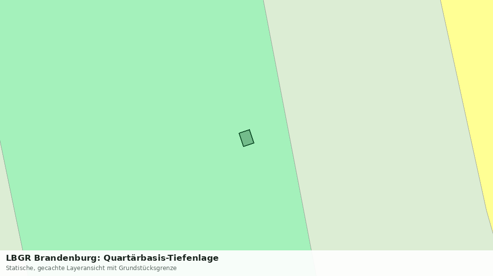 Statische Kartenansicht: LBGR Brandenburg: Quartärbasis-Tiefenlage