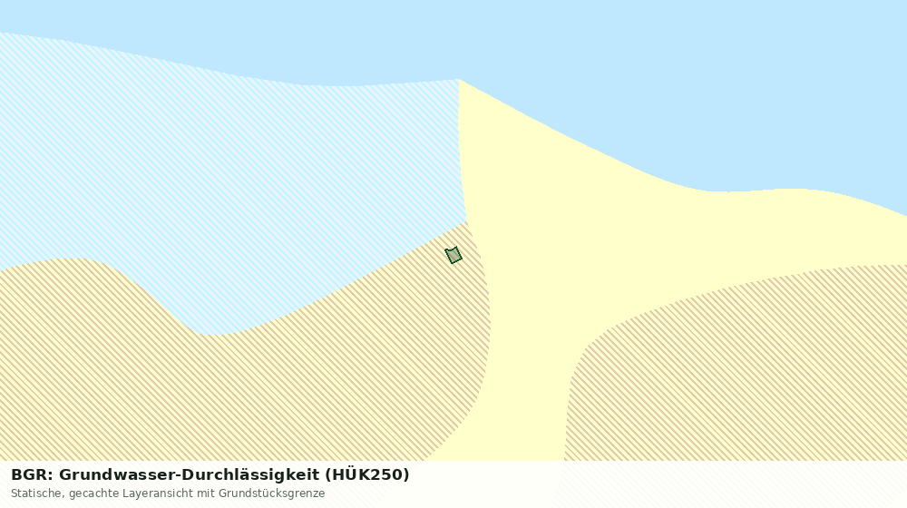 Statische Kartenansicht: BGR: Grundwasser-Durchlässigkeit (HÜK250)