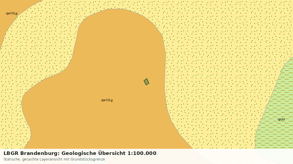 Statische Kartenansicht: LBGR Brandenburg: Geologische Übersicht 1:100.000