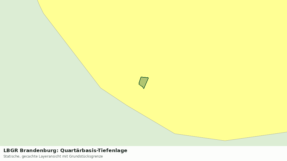 Statische Kartenansicht: LBGR Brandenburg: Quartärbasis-Tiefenlage