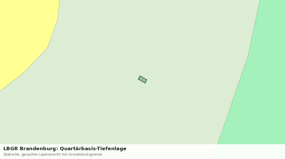 Statische Kartenansicht: LBGR Brandenburg: Quartärbasis-Tiefenlage