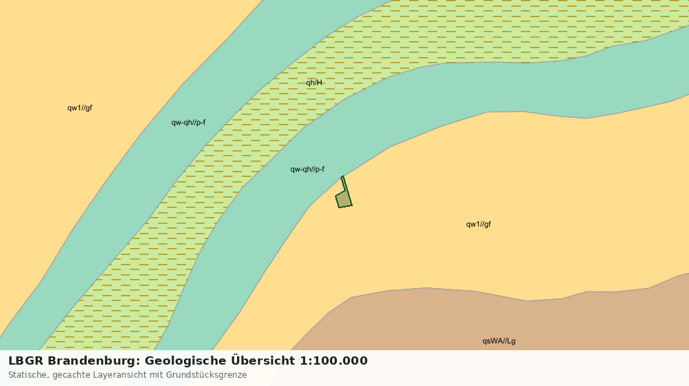 Statische Kartenansicht: LBGR Brandenburg: Geologische Übersicht 1:100.000